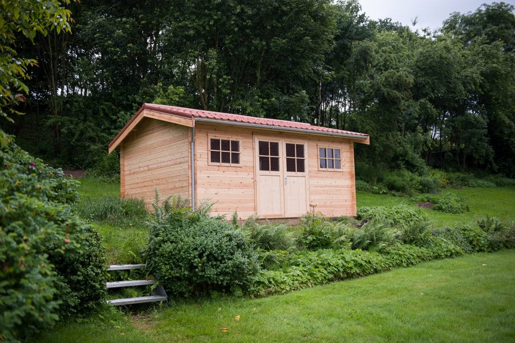 chalet avec toiture inversée en hainaut