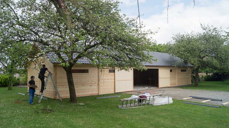 Construire un hangar en bois