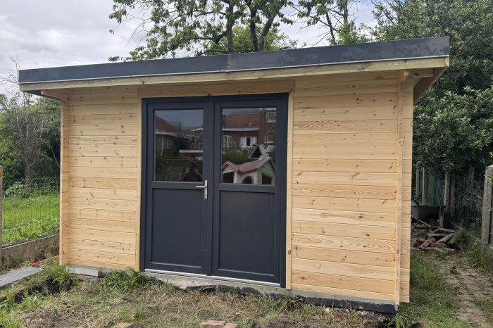 Double porte 180 pvc double vitrage anthracite