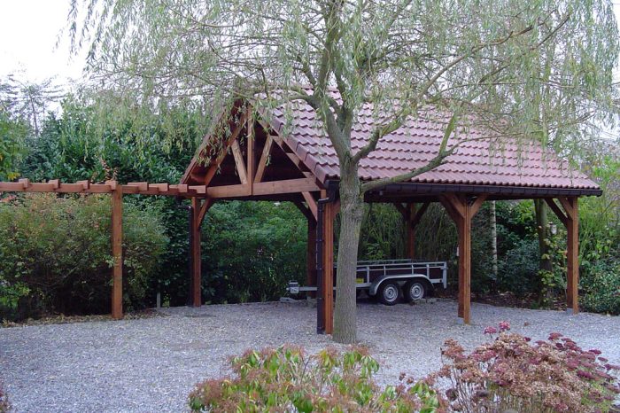 carport toit deux versants